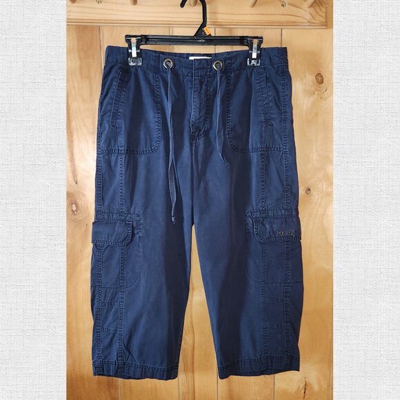 St Johns Bay Active Womens Lightweight Capri Cargo Pants - Picture 1 of 5